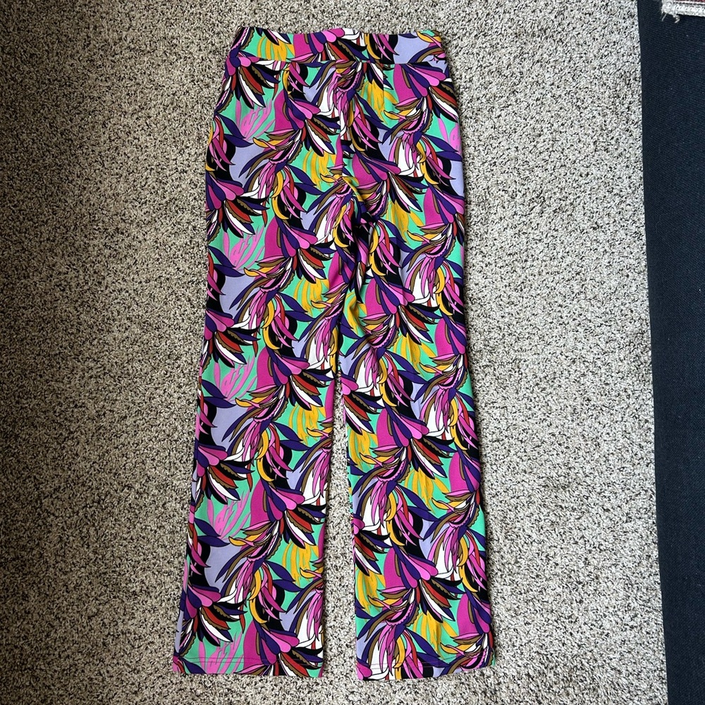 Colorful Abstract Patterned Pants - Picture 3 of 3